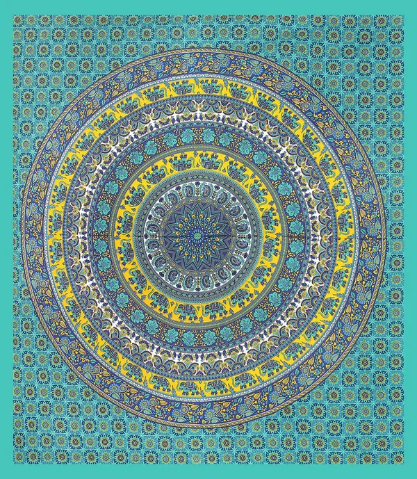 Jaipuri_Prints_Cotton_Double_Bedsheet_(Green)